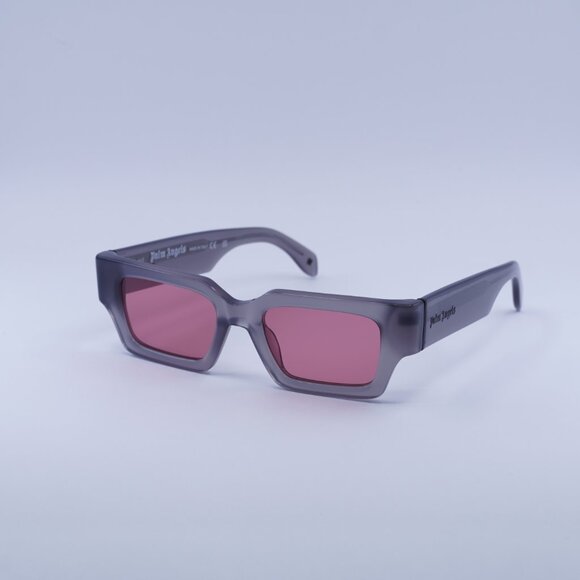 Palm Angels PERI086 HYDE 0921 Sunglasses Grey Rectangle Frame, Cameo Lenses - Picture 5 of 11